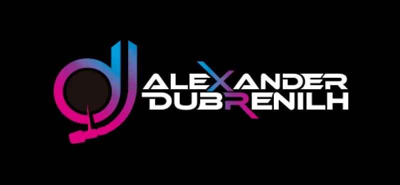 Diseño de logo para el DJ Alexander Dubrenilh